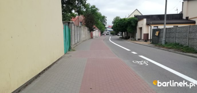 Dodatkowa ścieżka rowerowa na ul. Jeziornej.