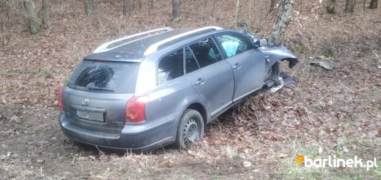 Wypadek na drodze Barlinek - Łubianka.